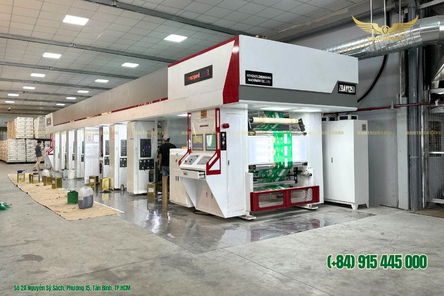 Nhà máy chúng tôi sử dụng công nghệ in ống trục đồng